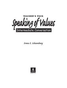 Speaking of Values 1 Teacher's Pack - 9780131844759