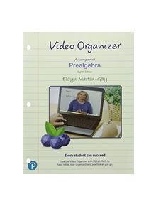 Video Organizer for Prealgebra - 9780134708713