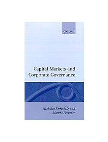 Capital Markets and Corporate Governance - 9780198287889