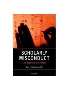 Scholarly Misconduct - 9780198755401