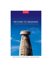 Return to Meaning - 9780198787099