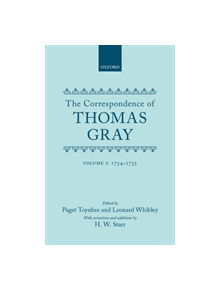 Correspondence of Thomas Gray - 9780198794493