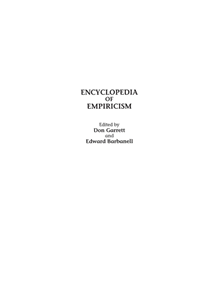 Encyclopedia of Empiricism - 9780313289323