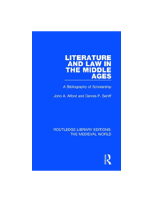 Literature and Law in the Middle Ages - 9780367190743