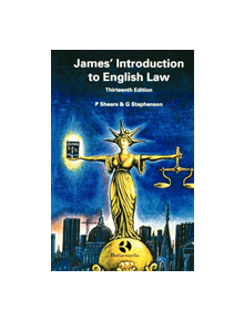 James' Introduction to English Law - 9780406024459