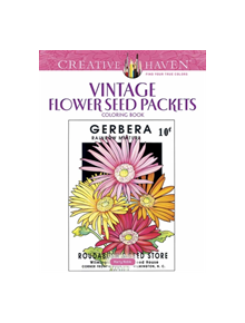 Creative Haven Vintage Flower Seed Packets Coloring Book - 9780486822822