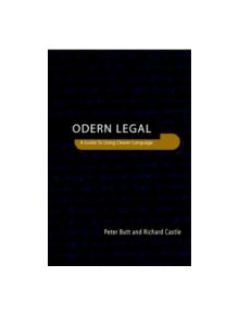 Modern Legal Drafting - 9780521001861