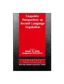 Linguistic Perspectives on Second Language Acquisition - 9780521371704