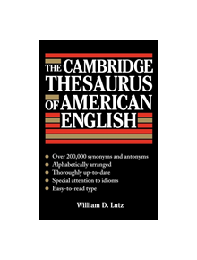 The Cambridge Thesaurus of American English - 9780521414272