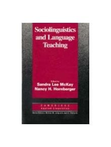 Sociolinguistics and Language Teaching - 9780521482059