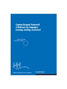 Common European Framework of Reference for Languages - 9780521803137