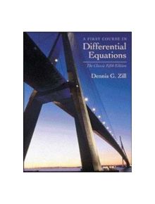 A First Course in Differential Equations - 9780534373887