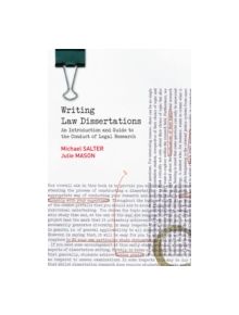 Writing Law Dissertations - 9780582894358