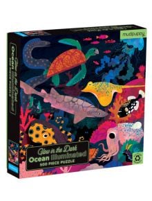 Детски светещ пъзел Mudpuppy Ocean - Океан, 500 части - Mudpuppy - BVBA Vekemans - Момиче, Момче - Mudpuppy - Puzzles - 9780735360754