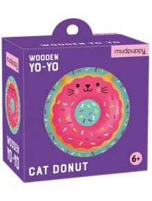 Дървено Йо-Йо Mudpuppy Cat Donut - 1119238 - 1122574 - 1129388 - Mudpuppy - Games - 9780735363021