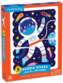 Пъзел Mudpuppy Sticks - Професии, 24 части - Mudpuppy - BVBA Vekemans - Момиче, Момче - Mudpuppy - Puzzles - 9780735367937