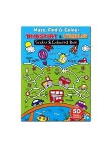 Maze Find and Colour Book - Transport & Vehicles - 9780755407866