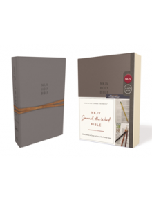 NKJV, Journal the Word Bible, Cloth over Board, Gray, Red Letter Edition, Comfort Print - 12268 - 9780785218395