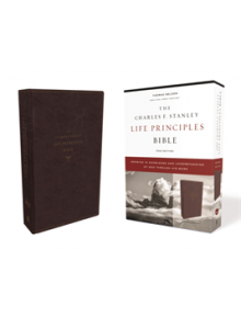 The NKJV, Charles F. Stanley Life Principles Bible, 2nd Edition, Leathersoft, Burgundy, Comfort Print - 9780785225416