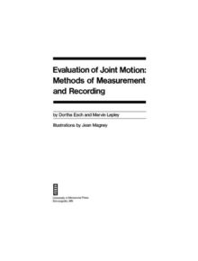 Evaluation Of Joint Motion - 9780816607143