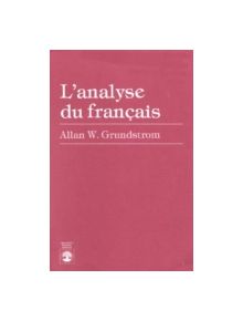 L'analyse du franaais - 9780819135698