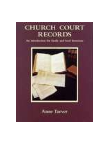 Church Court Records - 9780850339277