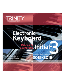 Trinity College London Electronic Keyboard Exam Pieces 2015-18, Initial to Grade 3 (CD only) - 9780857363947