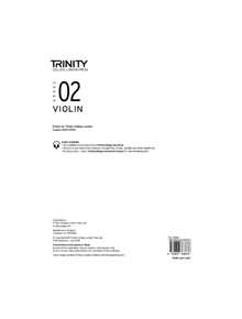 Trinity College London Violin Exam Pieces 2020-2023: Grade 2 (part only) - 9780857368676