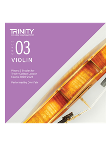 Trinity College London Violin Exam Pieces 2020-2023: Grade 3 CD - 9780857369031