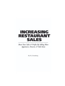 Food Service Professionals Guide to Increasing Restaurant Sales - 11224 - 9780910627252