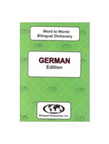 English-German & German-English Word-to-Word Dictionary - 9780933146938