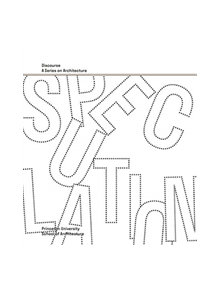 Speculation - Discourse, A Series on Architecture - 9780964264120