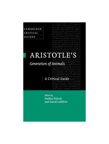 Aristotle's Generation of Animals - 9781107132931