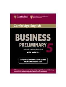 Cambridge English Business 5 Preliminary Student's Book with Answers - 9781107631953