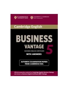 Cambridge English Business 5 Vantage Student's Book with Answers - 9781107664654