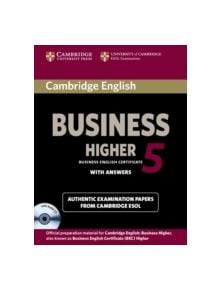 Cambridge English Business 5 Higher Self-study Pack (Student's Book with Answers and Audio CD) - 9781107669178