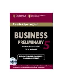 Cambridge English Business 5 Preliminary Self-study Pack (Student's Book with Answers and Audio CD) - 9781107699335