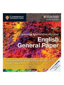 Cambridge International AS Level English General Paper Cambridge Elevate Teacher's Resource Access Card - 9781108457880