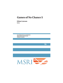 Games of No Chance 5 - 9781108485807