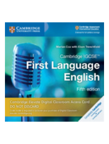 Cambridge IGCSE (TM)  First Language English Cambridge Elevate Digital Classroom Access Card (1 Year) - 9781108705721