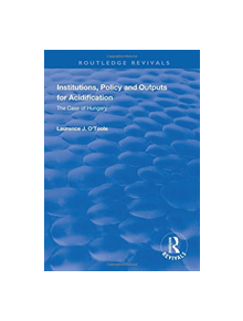 Institutions, Policy and Outputs for Acidification - 8688 - 9781138322127