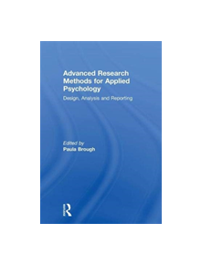 Advanced Research Methods for Applied Psychology - 9781138698895