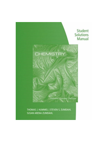 Student Solutions Manual for Zumdahl/Zumdahl/DeCoste's Chemistry, 10th  Edition - 9781305957510