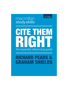 Cite Them Right - 9781352005134