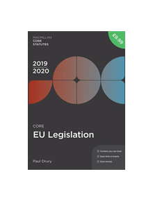 Core EU Legislation 2019-20 - 9781352006759