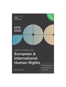 Core Documents on European and International Human Rights 2019-20 - 9781352006902