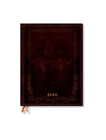 Black Moroccan Bold Ultra day-at-a-time 2020 Diary - 9781439763025