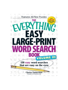 The Everything Easy Large-Print Word Search Book, Volume III - 9781440559280