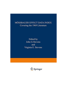 Moessbauer Effect Data Index - 9781468460742