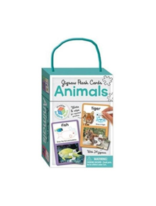 Animals Building Blocks Jigsaw Flash Cards (UK English) - 9781488925795